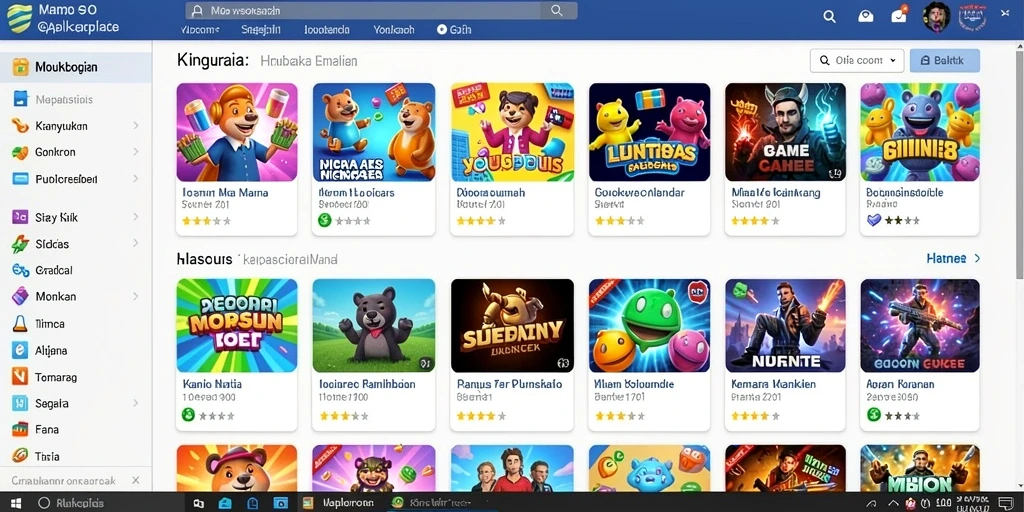Menu permainan yang intuitif dan mudah dinavigasi.
