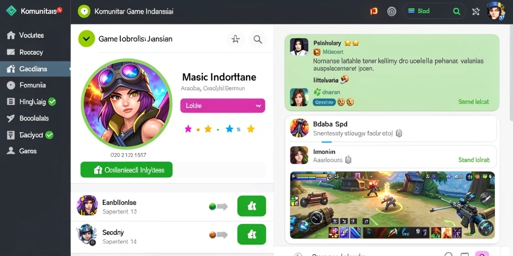 Lingkungan permainan yang immersif dan detail.