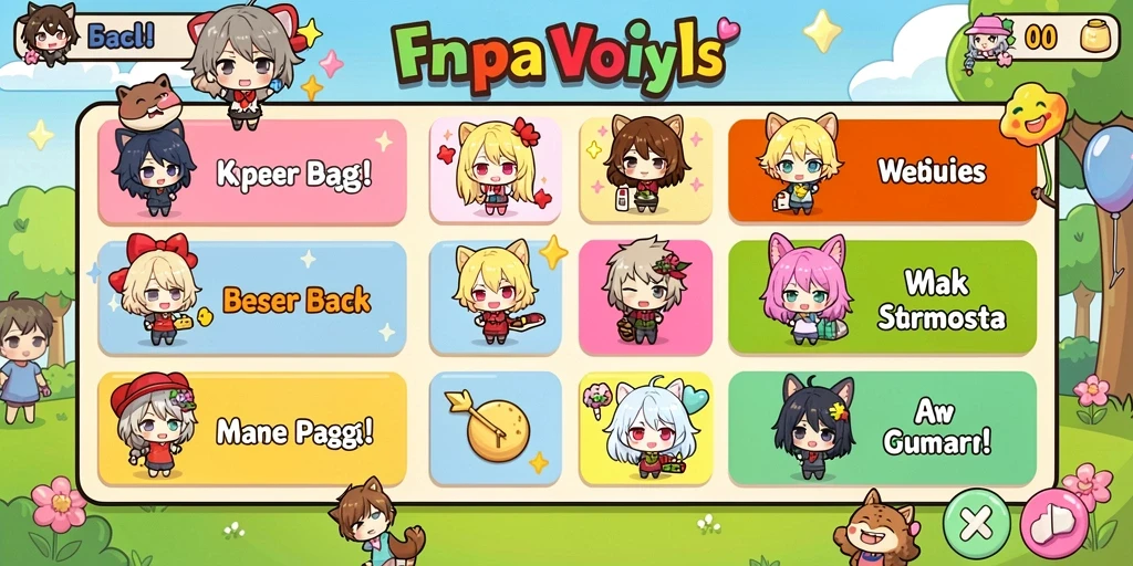 Screenshot memperlihatkan pemain yang berinteraksi dalam komunitas.