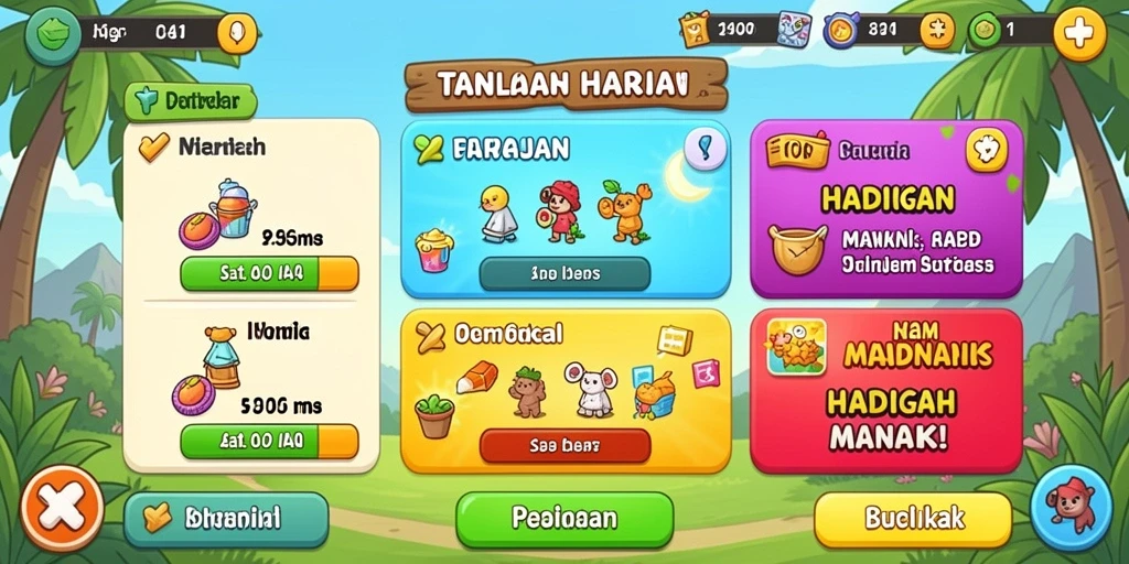 Level penuh tantangan yang menanti untuk ditaklukkan.