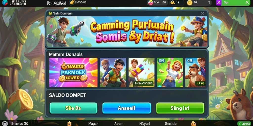 Moment interaksi sosial antara pemain di dalam game.
